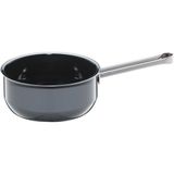 WMF Fusiontec Essential steelpan, 16 cm zonder deksel, kleine pan 1,3 l, kleine kookpan klein, pastapan, melkkan, inductie, high-tech keramiek, krasbestendig, ongecoat, grijs, Made in Germany
