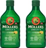 Möller's Omega-3 Levertraan Citroen - 2 x 250ml