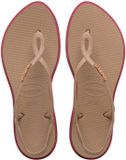 Havaianas Luna Point Sandale Plate Femmes Rose Caoutchouc Printemps/Été 2025