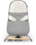 UPPAbaby Mira Stella Bouncer Gris Cadre argenté avec base en bois