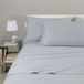 Caleffi Beddengoedset, eenkleurig, flanel, grijs, Frans bed