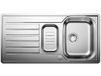 BLANCO LANTOS II 6 S-IF Spoelbak, 1000x500 mm, met afvoerbediening, geborsteld rvs