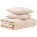 vidaXL - Deken - Set - 2 - st - 260 - x - 240 - cm - Kapok - en - Polyester - Beige