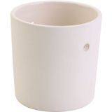 Creativ Company Keramische Hangende Plantenbak Wit 7 cm