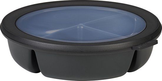 Mepal Cirqula Bento Bowl - 3-vaks - 1L - Nordic Black
