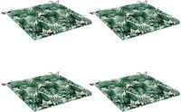 vidaXL Coussin d'assise SOEST 4 pièces 100% Polyester Motif Feuille