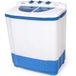 TecTake 400777 Was-droogcombinatie Vrijstaand Bovenlader Blauw, Wit