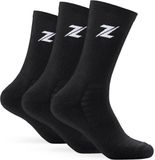 ZEUZ Sokken 3-Pack - Sportsokken Heren & Dames - Zwart - Medium