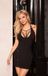 Merkloos / Sans marque Softline Sara Sexy Babydoll Jurkje Zwart S/M