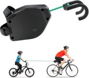OEM BeiJingLiangPinJiaZuoKeJiWenHuaFaZhanYouXianGongSi Fiets Sleepkoord - Intrekbaar en Rekbaar - Voor Ouder en Kind Fietsen - 1.5 meter, Groen/Zwart