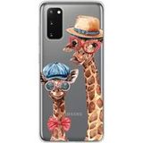 Samsung Galaxy S20 Plus Siliconen hoesje Grappige Giraf