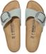 Birkenstock Madrid Big Buckle Nubuck Sandale femme plate Pure Sage Taille 41