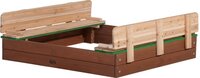 AXI Ella XL Houten Zandbak - Bruin/Groen - Met Deksel - 120x120cm