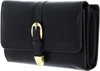 CHIEMSEE Leren Portemonnee Leather Wallet Black Zwart