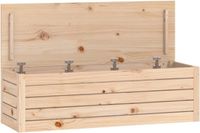 vidaXL Opbergbox 109x36,5x33 cm massief grenenhout