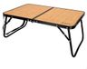 Markenlos Lichtgewicht aluminium campingtafel - Ideaal voor outdooractiviteiten - Opvouwbare tafel met houtlook-design voor picknickken - Aluminium tafel met handvat