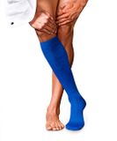FALKE No. 2 Finest Cashmere Kniekousen Heren Blauw Maat 41-42