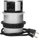 ORNO OR-AE-1341 Inbouw contactdoosstrook 4-Voudig - 3680W - Ø10cm - Klaar voor aansluiting met 1,5m schuko kabel lengte