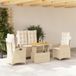 Maison Exclusive - Ensemble de jardin d'extérieur, 4 pièces, avec coussins, beige, en polyrotin