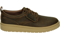Clarks POLDEN LACE - Chaussures de loisirs Homme Chaussure à lacets Homme Baskets Décontracté - Couleur : Cognac - Taille : 44
