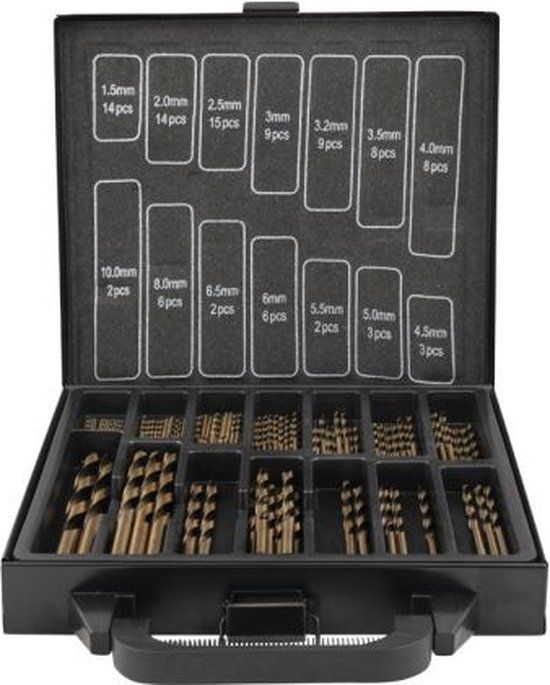 HOFFTECH Borenset - 101-delig - Cobalt Coated