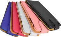 Hoesjesenopladers.nl U-case - Telefoonhoesje voor de Apple iPhone 6 Plus - Roze Flip Case - Luxe Leder (look) Beschermhoes