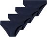 Schiesser Invisible Light slip dames nachtblauw effen 4 stuks
