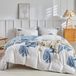 TRANKIELO® - Ensemble de literie 260 x 240 cm - Microfibre - Motif aquarelle - Incluant 2 taies d'oreiller 50 x 80 cm