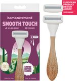 Bamboovement Scheermes Vrouwen - Bamboe Houder & 5 mesjes - Starterset