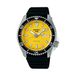 Seiko SRPL87K1 5 Sport SKX Redux automatisch siliconen horloge voor heren, kastmaat 42,5 mm, geel/zwart