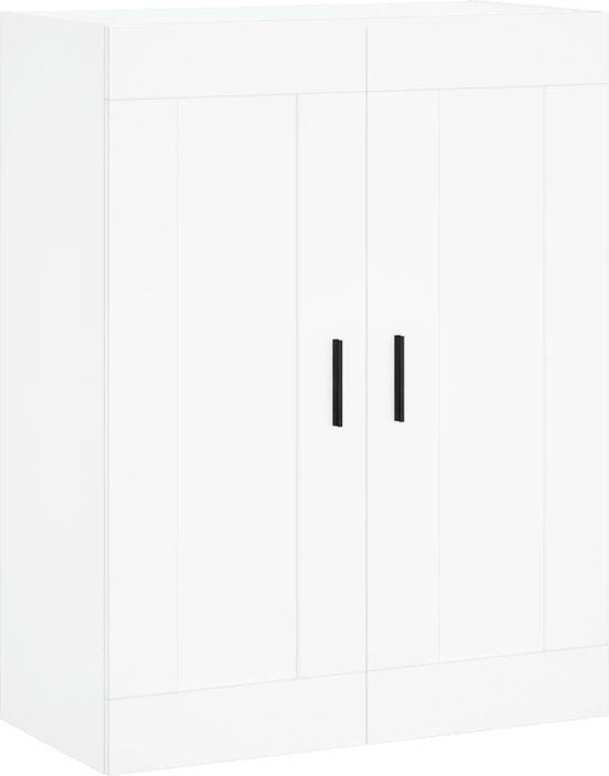 vidaXL Wandkast 69,5x34x90 cm bewerkt hout wit