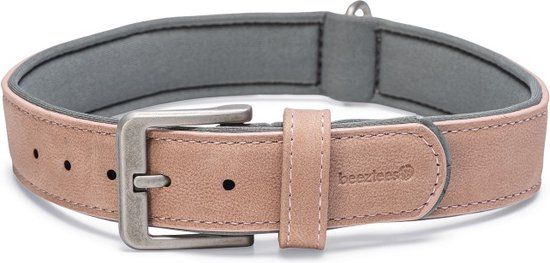 Beeztees Balacron Ax Hondenhalsband - Kunstleer - Roze - 47-57 cm x 30 mm
