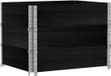 vidaXL Palletopzetranden - 3 stuks - 80x60 cm - Massief grenenhout - Zwart