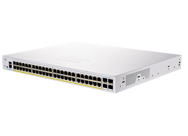 Cisco CBS350-48P-4G-EU - Netwerk switch - Zilver