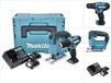 Makita CLX237SAJ Ensemble perceuse et scie sauteuse sans fil 12V MAX avec 2 batteries et chargeur dans MBOX