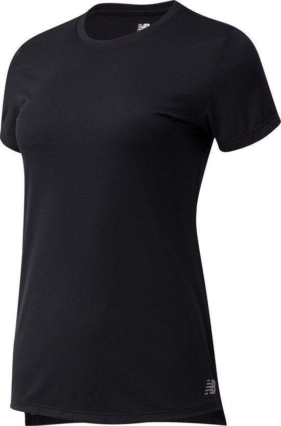 New Balance Core Run Short Sleeve T-shirt Dames - Zwart - Maat XS
