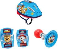 4KidsOnly Paw Patrol Fietsaccessoires Helm, Handschoentjes en Knie- en Elleboogbeschermers Blauw S