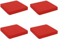vidaXL - Zitkussens - VUGHT - 4 stuks - 100% Polyester - Rood