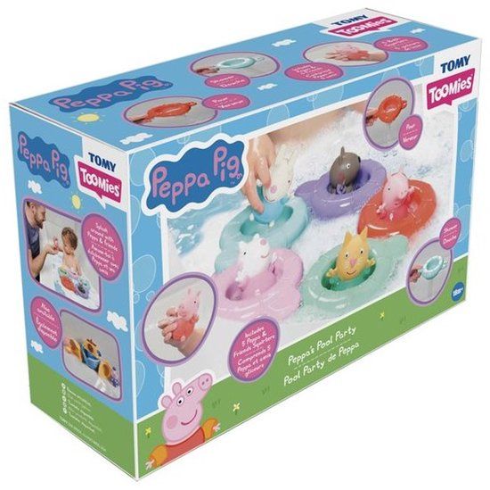 Tomy Toomies Peppa Pig badspeelgoed - Peppas Pool Party