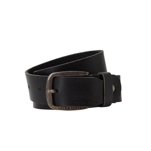 Jack & Jones leren riem zwart