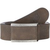 Jan Vanderstorm heren leren riem - 145 cm - bruin - grote maten