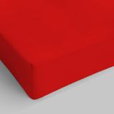 Italian Bed Linen Max Color hoeslaken, rood, Frans bed