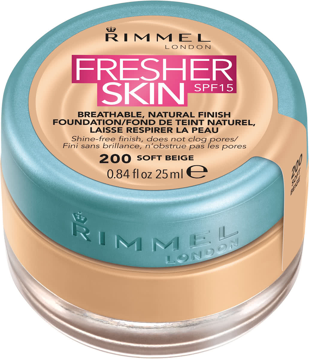 Rimmel Fresher Skin Foundation 200 Soft Beige