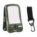 Lampe de camping solaire à pince avec 3 modes de luminosité - Verte