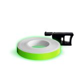 4R Quattroerre.it 10290 Fluorescerende decoratieve strepen Wheel-Stripes voor motorvelgen met applicator, fluo groen, 7 mm x 6 m