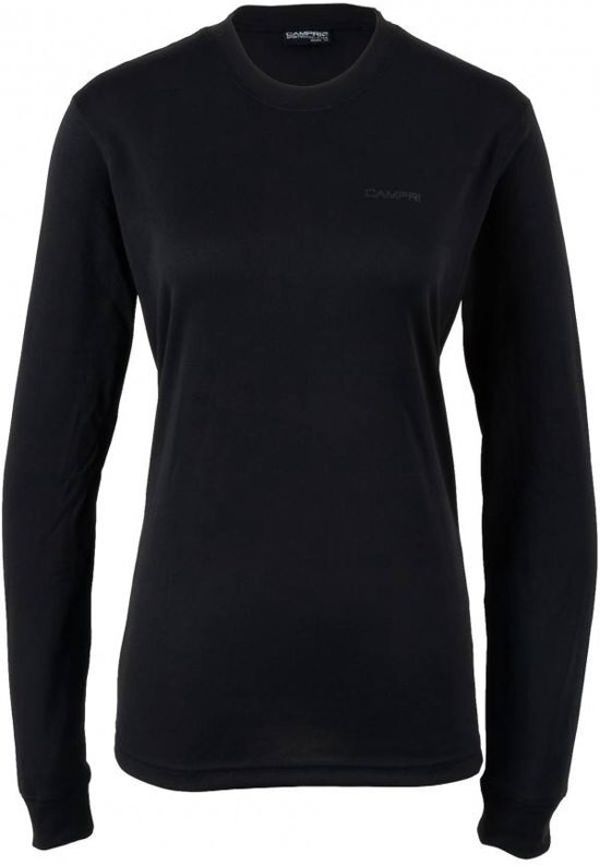 Campri Thermoshirt lange mouw - Sportshirt - Dames - Maat M - Zwart