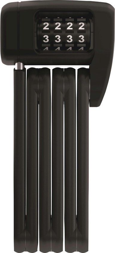 ABUS Bordo Combo Lite Mini 6055C/60 Vouwslot - Zwart - 60 cm