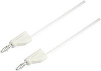 VOLTCRAFT MSB-300 Meetsnoer Banaanstekker 4 mm Silicone 5.00 m Wit 1 stuk(s)