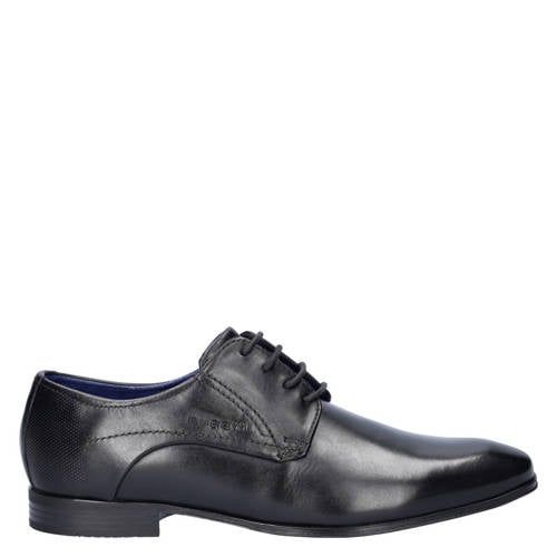 Bugatti Leren Veterschoenen Zwart