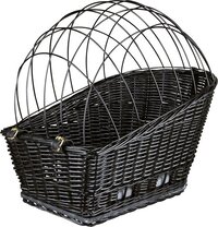 Trixie Fietsmand met Draadkoepel - Achterop - Zwart - 35x49x55 cm